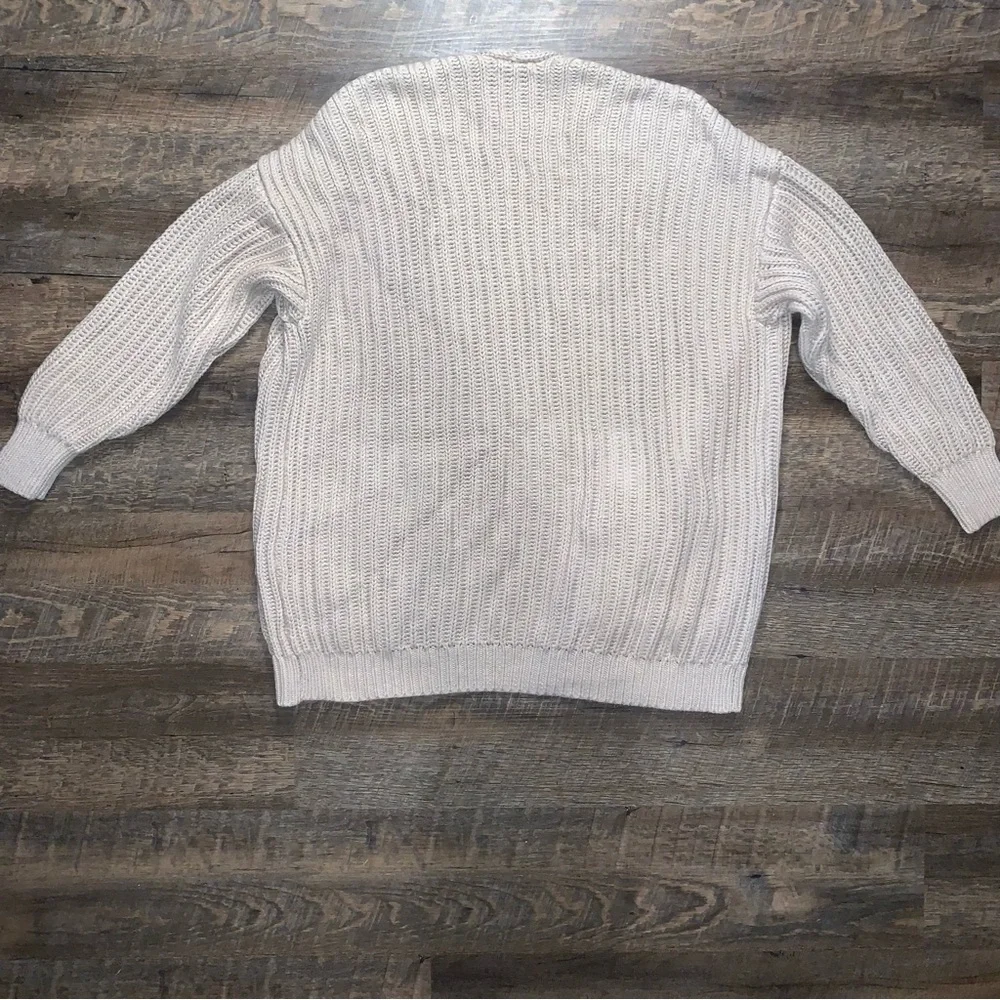 Abercrombie & Fitch Sweater Cardigan with Pockets Khaki/ Brown Size XL - Picture 7 of 9